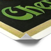 ヴィンテージさくらんぼローチャー広告 ポスター (角)