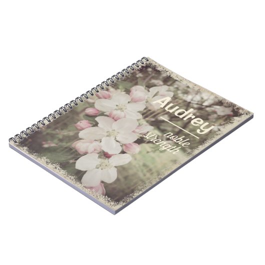 ヴィンテージさくらんぼ名前をカスタムするの意味 ノートブック (左側)