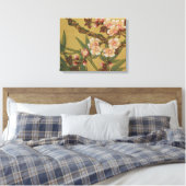 ヴィンテージさくらんぼ咲きアジアの日本の花 キャンバスプリント (インサイチュ (寝室))