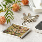 ヴィンテージさくらんぼ咲きアジアの日本の花 キーホルダー (側面)