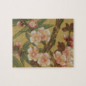 ヴィンテージさくらんぼ咲きアジアの日本の花 ジグソーパズル (横)