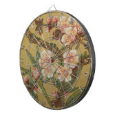 ヴィンテージさくらんぼ咲きアジアの日本の花 ダーツボード (正面右)