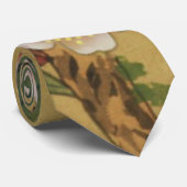 ヴィンテージさくらんぼ咲きアジアの日本の花 ネクタイ (ロール)