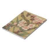 ヴィンテージさくらんぼ咲きアジアの日本の花 ノートパッド (回転)