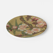 ヴィンテージさくらんぼ咲きアジアの日本の花 ペーパープレート (アングル)