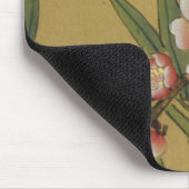 ヴィンテージさくらんぼ咲きアジアの日本の花 マウスパッド (コーナー)