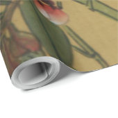 ヴィンテージさくらんぼ咲きアジアの日本の花 ラッピングペーパー (ロールコーナー)