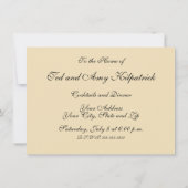 ヴィンテージさくらんぼ咲きアジアの日本の花 招待状 (裏面)