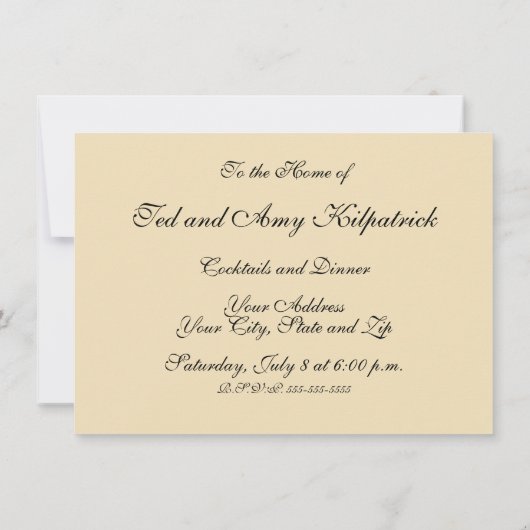 ヴィンテージさくらんぼ咲きアジアの日本の花 招待状 (裏面)