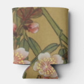 ヴィンテージさくらんぼ咲きアジアの日本の花 缶クーラー (裏面)