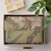 ヴィンテージさくらんぼ咲きアジアの日本の花 薄葉紙 (ギフト)