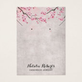 ヴィンテージさくらんぼ花フローライヤリングディスプレイ (正面)