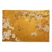 ヴィンテージさくらんぼ花 枕カバー (裏面)