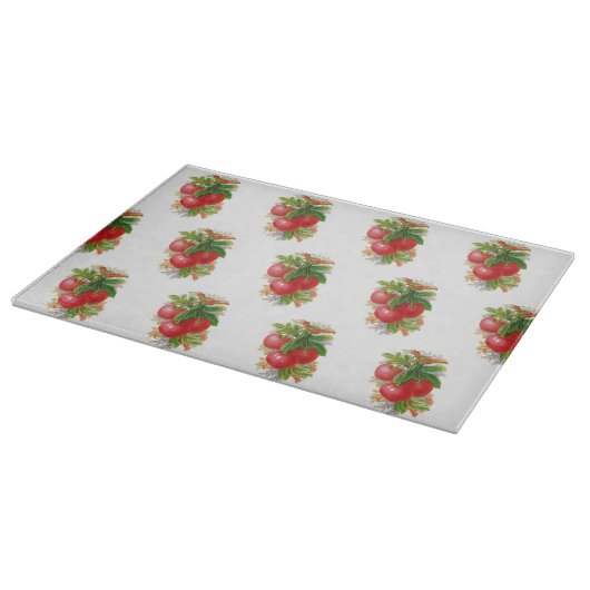 ヴィンテージさくらんぼ カッティングボード (角)