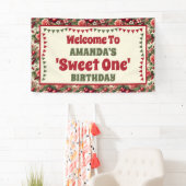 ヴィンテージさくらんぼ「スウィートワン」第1回バースデーウェルカム 横断幕 (インサイチュ)