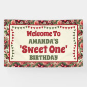 ヴィンテージさくらんぼ「スウィートワン」第1回バースデーウェルカム 横断幕 (横)