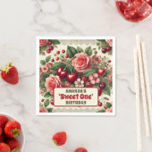 ヴィンテージさくらんぼ「スウィートワン」第1期パーティー スタンダードカクテルナプキン (インサイチュ)