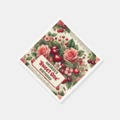 ヴィンテージさくらんぼ「スウィートワン」第1期パーティー スタンダードカクテルナプキン (角)