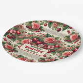 ヴィンテージさくらんぼ「スウィートワン」第1期パーティー ペーパープレート (アングル)