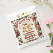 ヴィンテージさくらんぼ「スウィートワン」 1歳の誕生日ありがとう フェイバーバッグ (封をした状態)