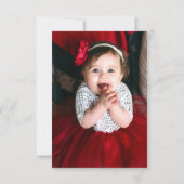 ヴィンテージさくらんぼ「スウィートワン」1歳の誕生日 サンキューカード (裏面)