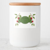 ヴィンテージさくらんぼ パーソナライズされた フードラベル (正面)