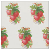 ヴィンテージさくらんぼ ファブリック (クローズアップ)