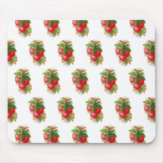 ヴィンテージさくらんぼ マウスパッド (正面)
