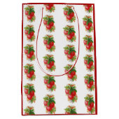 ヴィンテージさくらんぼ ミディアムペーパーバッグ (正面)