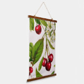 ヴィンテージさくらんぼ 吊り下げ型タペストリー (傾斜あり)