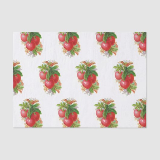 ヴィンテージさくらんぼ 薄葉紙 (正面)