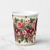 ヴィンテージさくらんぼ「Sweet One」 1st Birthday Photo 紙コップ (右)