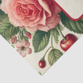 ヴィンテージさくらんぼ「Sweet One」 1st Birthday Photo 薄葉紙 (詳細)