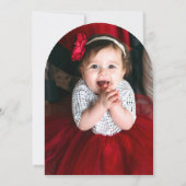 ヴィンテージさくらんぼ「Sweet One」 1st Birthday Photo Arch 招待状 (裏面)