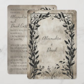 ヴィンテージささやき 招待状 (正面/裏面)