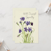 ヴィンテージしだれバイオリッツフローラコンビニエンスカード カード (正面/裏面インサイチュ)