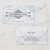 ヴィンテージしわのある紙テクスチャ名刺 名刺 (正面/裏面)