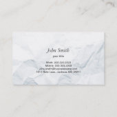 ヴィンテージしわのある紙テクスチャ名刺 名刺 (裏面)