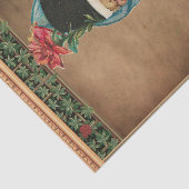 ヴィンテージすごいクリスマスかわいい子が覗き見る 薄葉紙 (詳細)