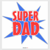 ヴィンテージすごい漫画パパ父の日 シール (シート)