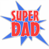 ヴィンテージすごい漫画パパ父の日 シール (正面)