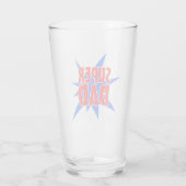 ヴィンテージすごい漫画パパ父の日 タンブラーグラス (裏面)