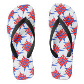 ヴィンテージすごい漫画パパ父の日 ビーチサンダル (フットベッド)