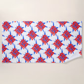 ヴィンテージすごい漫画パパ父の日 ビーチタオル (正面)