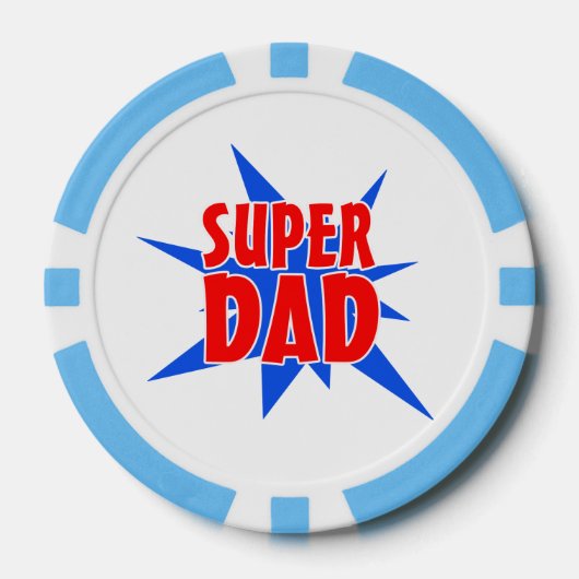 ヴィンテージすごい漫画パパ父の日 ポーカーチップ (正面)