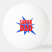 ヴィンテージすごい漫画パパ父の日 卓球ボール (正面)