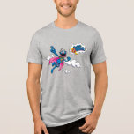 ヴィンテージすごい開発者 トライブレンドＴシャツ<br><div class="desc">このヴィンテージすごいグラフィックのGroverをご覧ください！         © 2014 Soma Workshop.www.sesamestreet.org</div>