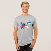 ヴィンテージすごい開発者 トライブレンドＴシャツ (正面全面)