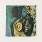 ヴィンテージすしプレゼント タペストリー (正面(横))