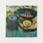 ヴィンテージすしプレゼント タペストリー (正面)